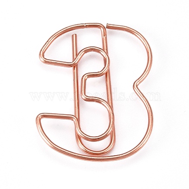 Number 0~9 Shape Iron Paperclips(TOOL-I005-21RG)-2