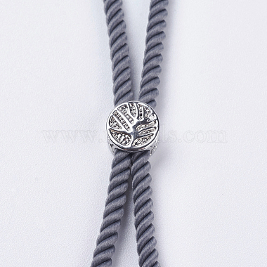 Création de bracelets à cordon torsadé en nylon(MAK-F018-07P-RS)-3