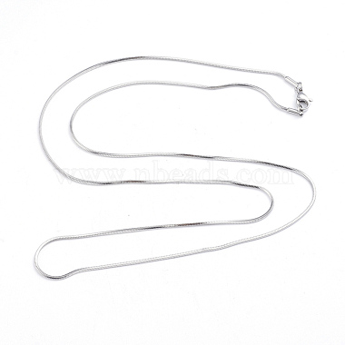 304 Stainless Steel Square Snake Chain Necklaces(NJEW-L173-005-P)-2