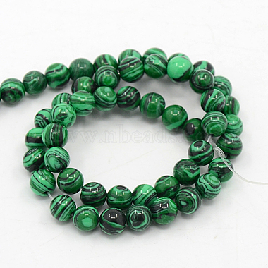Synthetic Malachite Beads Strands(G-D065-4mm)-2