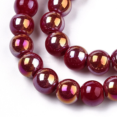 Electroplate Opaque Glass Beads Strands(X-GLAA-T032-P6mm-AB05)-2