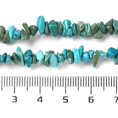 Natural Turquoise Chip Beads Strands(G-D093-A01)-5