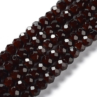 Coconut Brown Rondelle Glass Beads