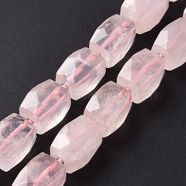 15mm Cuboid Rose Quartz Beads