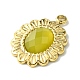 Ion Plating(IP) Real 14K Gold Plated 304 Stainless Steel with Glass Pendant(FIND-Z028-30H)-2