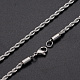 304 Stainless Steel Rope Chain Necklaces(NJEW-T012-03-51-S)-1
