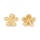 201 Stainless Steel Flower Stud Earrings(EJEW-I309-08G)-2