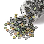 MIYUKI TILA Beads, Japanese Seed Beads, 2-Hole, (TL4557) Vitrail Matte, 5x5x1.9mm, Hole: 0.8mm, about 118pcs/10g(X-SEED-J020-TL4557)
