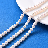 6mm White Round Pearl Beads(X-PEAR-S001-6~7mm-3)