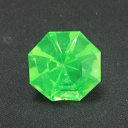 Acrylic Rhinestone Pointed Back Cabochons, Faceted, Diamond, Green, 30.1x20mm(GACR-WH0001-01F)
