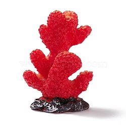 Resin Imitation Coral Ornaments, Artificial Coral for Aquarium Scenery Fish Tank Decoration, Red, 51.5x36.5x22mm(DJEW-G026-05B)
