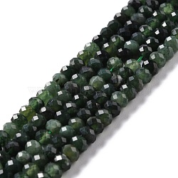 Natural Canada Jade Beads Strands, Faceted, Rondelle, 5.5x4mm, Hole: 0.8mm, about 98pcs/strand, 15.35''(39cm)(G-K312-10B)
