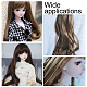 PP Plastic Long Wavy Curly Hairstyle Doll Wig Hair(DIY-WH0304-260)-7