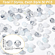7 Strands 7 Style Electroplate Transparent & Opaque Solid Color Glass Beads Strands(EGLA-HY0001-03E)-2