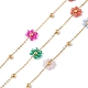 Flower Glass Beaded Chains(CHS-P016-42G)-1