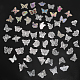 2 Bags 2 Styles Butterfly PET Self Adhesive Laser Stickers Sets(STIC-CA0001-02)-2