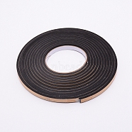 Strong Adhesion EVA Sponge Foam Rubber Tape, Anti-Collision Seal Strip, Black, 10x5mm, 5m/roll(TOOL-WH0129-27-26)