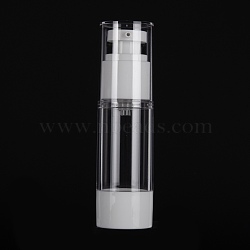 Refillable Plastic Foaming Soap Dispensers, with Pump for Shower, Liquid Soap, White, 11.9x3.3cm, Capacity: 30ml(1.01fl. oz)(MRMJ-F015-02B)