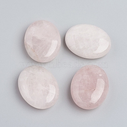 Natural Rose Quartz Oval Palm Stone, Reiki Healing Pocket Stone for Anxiety Stress Relief Therapy, 45~45.5x35.5x13.5~15.5mm(G-I274-44)