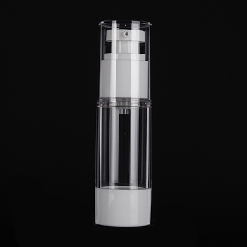 Refillable Plastic Foaming Soap Dispensers, with Pump for Shower, Liquid Soap, White, 11.9x3.3cm, Capacity: 30ml(1.01fl. oz)