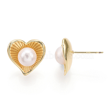 Natural Pearl Stud Earrings(PEAR-N020-07F)-2