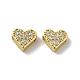 Brass Micro Pave Cubic Zirconia Beads(KK-H487-03G)-1