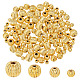 Elite 120Pcs 4 Style Brass Beads(FIND-PH0017-76)-1