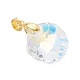 Brass Glass Pendants(PALLOY-JF05023)-4