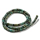 brins de perles turquoises africaines naturelles (jaspe)(G-C084-D03-01)-3