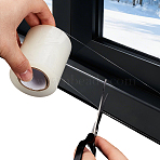 20M Polyurethane Window Windproof Tape, Clear, 71x0.1mm(AJEW-GF0015-33B)