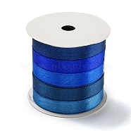 10M 5 Colors Polyester Ribbon, for Gift Wrapping, Royal Blue, 3/8 inch(10mm), 2m/color(X1-OCOR-Q026-03F)