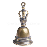 Brass Dorje Vajra Beads, for Buddhist Jewelry Making, Antique Bronze, 48.5x28.5mm(PW-WG18252-01)