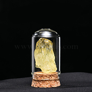 Natural Raw Citrine Display Decoration, Reiki Energy Stone Cloche Bell Jar Ornaments, Arch, 30x55mm(G-PW0007-070D)