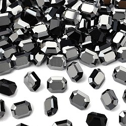 Preciosa&reg MAXIMA Crystal Fancy Stones, Czech Crystal, 435 34 222 Octagon, Unfoiled, 23980 272 Hematite, 8x6mm(X-PRC-FD8-23980-272)