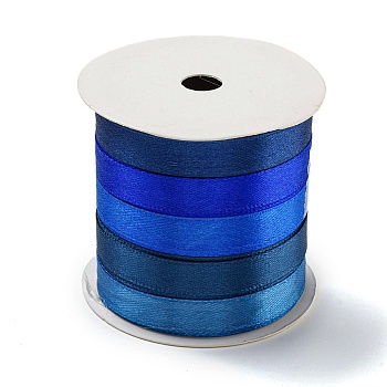 10M 5 Colors Polyester Ribbon, for Gift Wrapping, Royal Blue, 3/8 inch(10mm), 2m/color