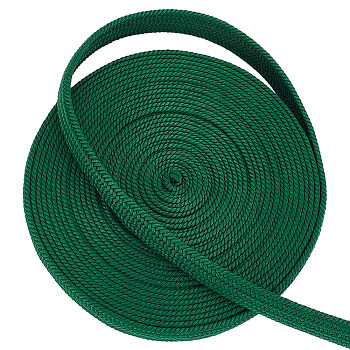 Imitation Leather Cord, for Samurai Handle Rope, Dark Green, 12mm