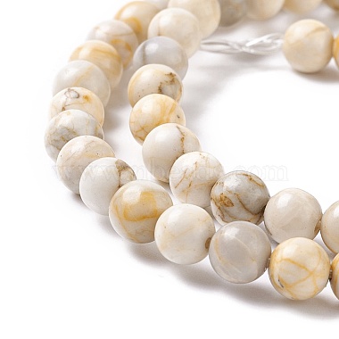 Chapelets de perles en turquoise de HuBei naturelle(G-K317-A08-03)-3