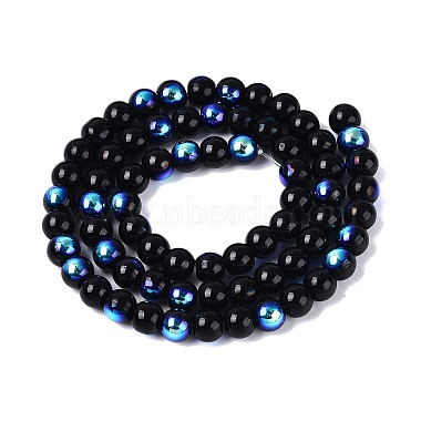 Electroplate Opaque Glass Beads Strands(EGLA-Q132-6MM-01C-21)-2