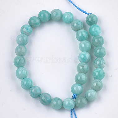 Natural Amazonite Beads Strands(G-S333-6mm-022)-2