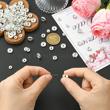 Messing Strass Zwischenperlen(RB-PA0001-01)-4