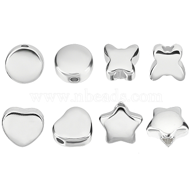 Stainless Steel Color Mixed Shapes 304 Stainless Steel Beads