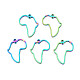 アフリカ マップ 201 ステンレス スチール コネクタ チャーム(STAS-T063-168M)-1