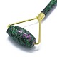 Natural Ruby in Zoisite Brass Face Massager(MRMJ-G010-08)-2