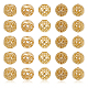 25Pcs 5 Styles Brass Hollow Beads(KK-ME0001-81)-1