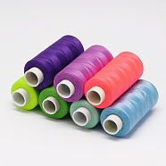 Polyester Sewing Thread, Mixed Color, 0.2mm, about 400yards/roll(OCOR-O006-B)