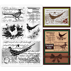 Custom PVC Plastic Clear Stamps, for DIY Scrapbooking, Photo Album Decorative, Cards Making, Bird, 160x110mm(DIY-WH0618-0071)