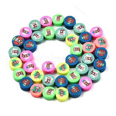 Handmade Polymer Clay Beads Strands(CLAY-T020-34)-3