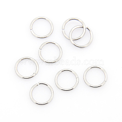 Tarnish Resistant 304 Stainless Steel Open Jump Rings, Stainless Steel Color, 8x0.9mm, Inner Diameter: 6.2mm, about 2000pcs/bag(STAS-J013-8x0.9mm-01)