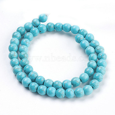 Synthetic Turquoise Beads Strands(X-TURQ-S192-8mm-2)-2