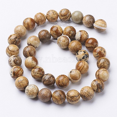 Chapelets de perles en pierre gemme naturelle(GSR10mmC016)-3